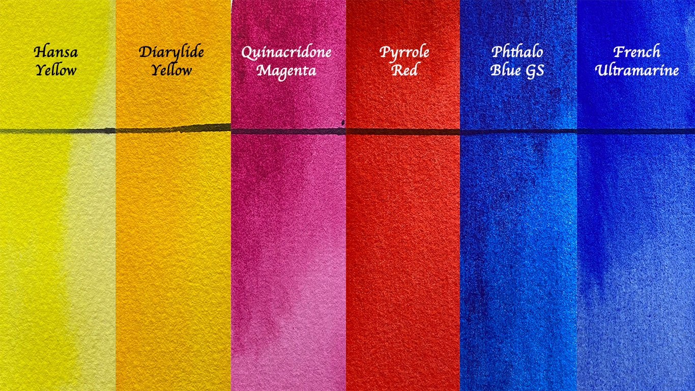 Primary Colours Warm & Cool Cadmium Free Starter Pack set of 6 - Jackman's Art Materials