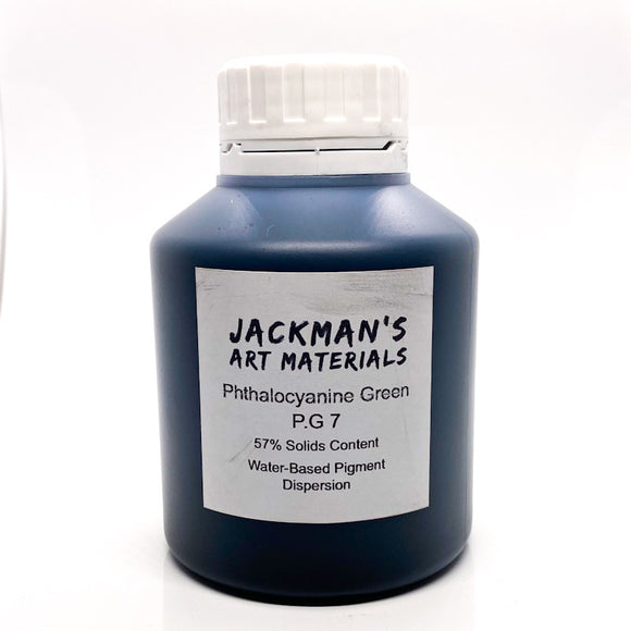 Phthalocyanine Green P.G 7 Water-Based Pigment Dispersion Dispersions - Jackman's Art Materials