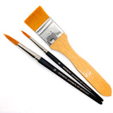 Watercolour Brushes for Beginners, the Essentials Set in Collaboration with Michele Webber Brush Set - Jackman's Art Materials