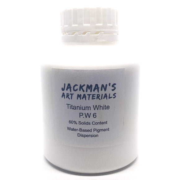 Titanium White P.W 6 Water-based pigment dispersion Dispersions - Jackman's Art Materials
