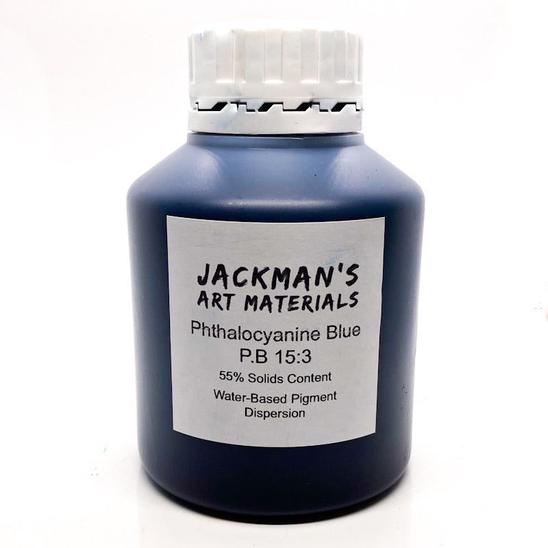 Phthalocyanine Blue P.B 15:3 Water-based pigment dispersion Dispersions - Jackman's Art Materials