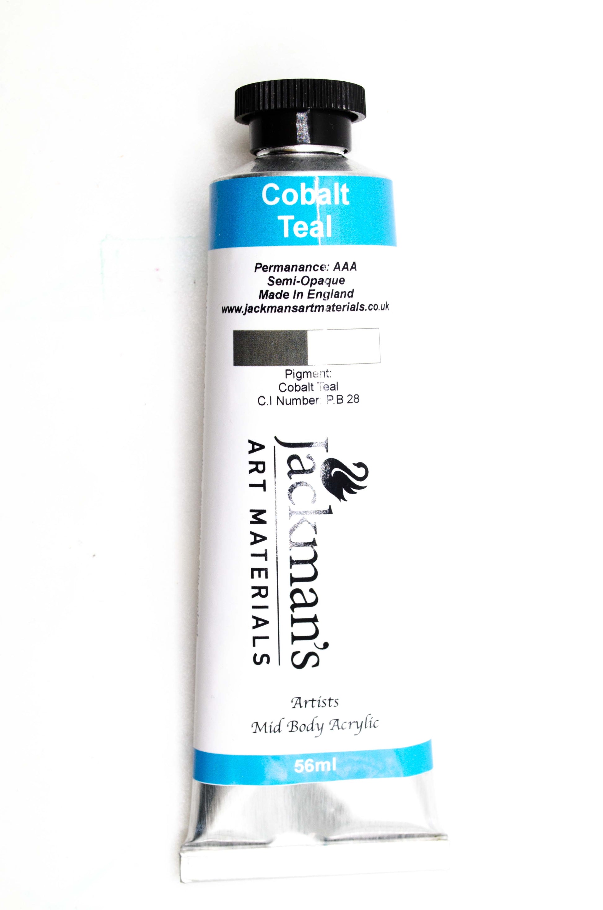 Cobalt Teal Artist Acrylic - Jackman's Art Materials