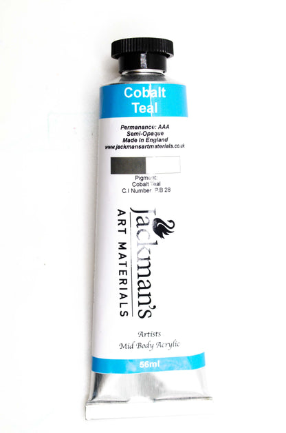 Cobalt Teal Artist Acrylic - Jackman's Art Materials