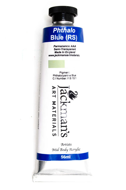 Phthalo Blue (Red Shade) Artist Acrylic - Jackman's Art Materials