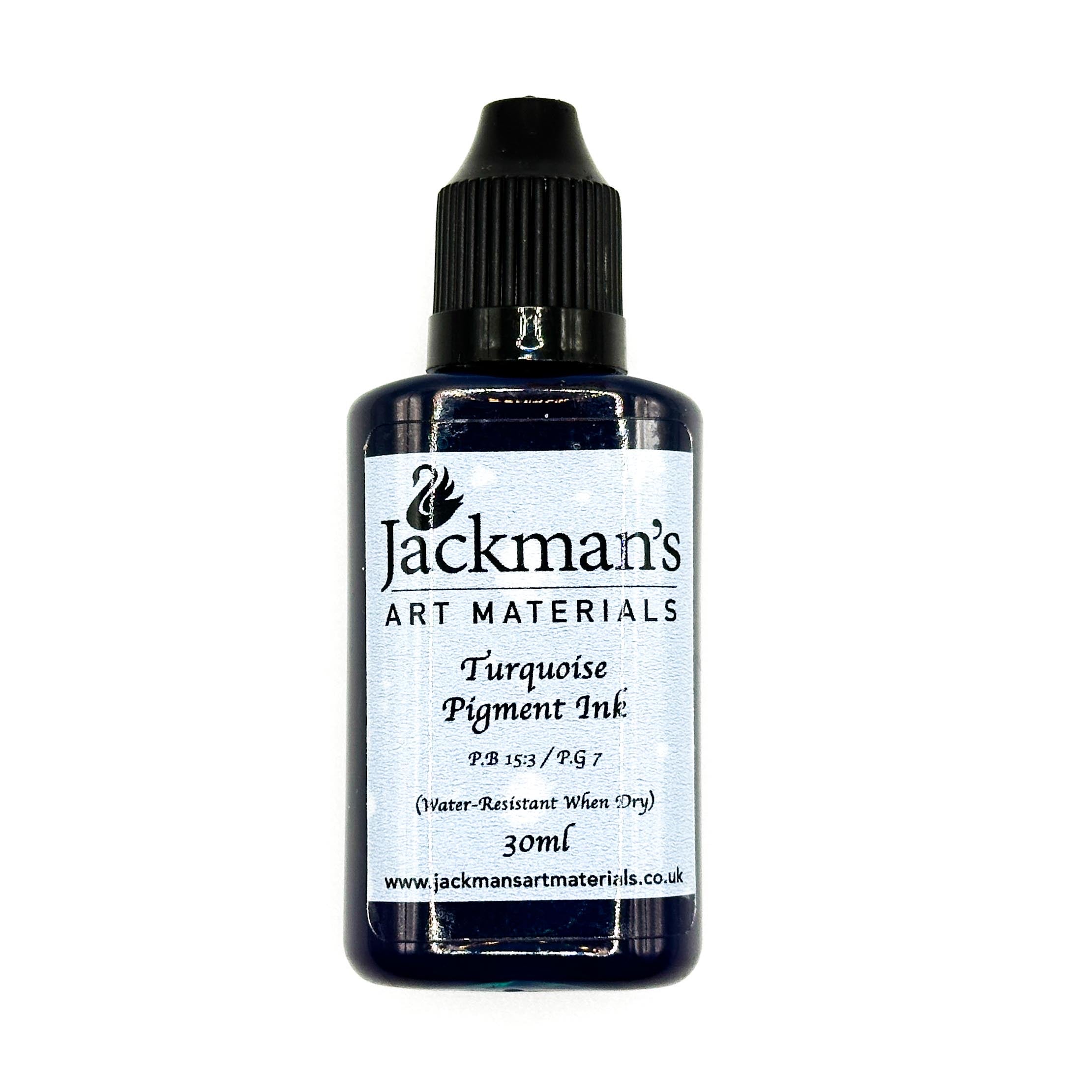Turquoise Indian Ink (PB15:3 / PG7) | Professional Water-Resistant ...