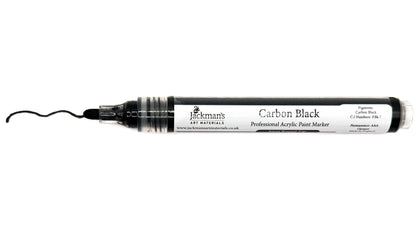 Carbon Black Acrylic Marker Pen - Jackman's Art Materials