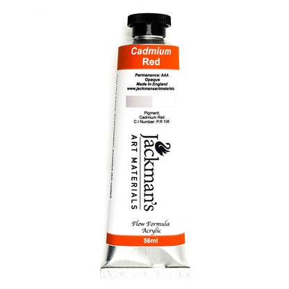 Cadmium Red Artist Acrylic - Jackman's Art Materials
