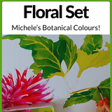 Michele Webber Professional Handmade Watercolour Floral Set of 10 Colours