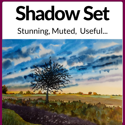 Michele Webber Professional Handmade Watercolour Shadow Set of 10 Colours - Jackman's Art Materials