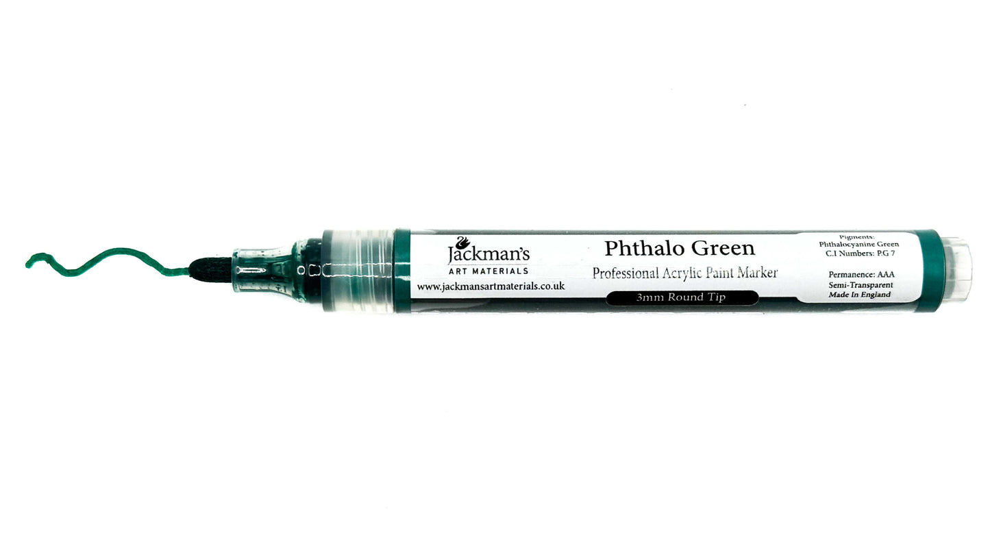 Phthalo Green Acrylic Marker Pen