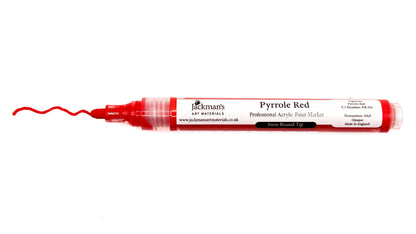 Pyrrole Red Acrylic Marker Pen - Jackman's Art Materials