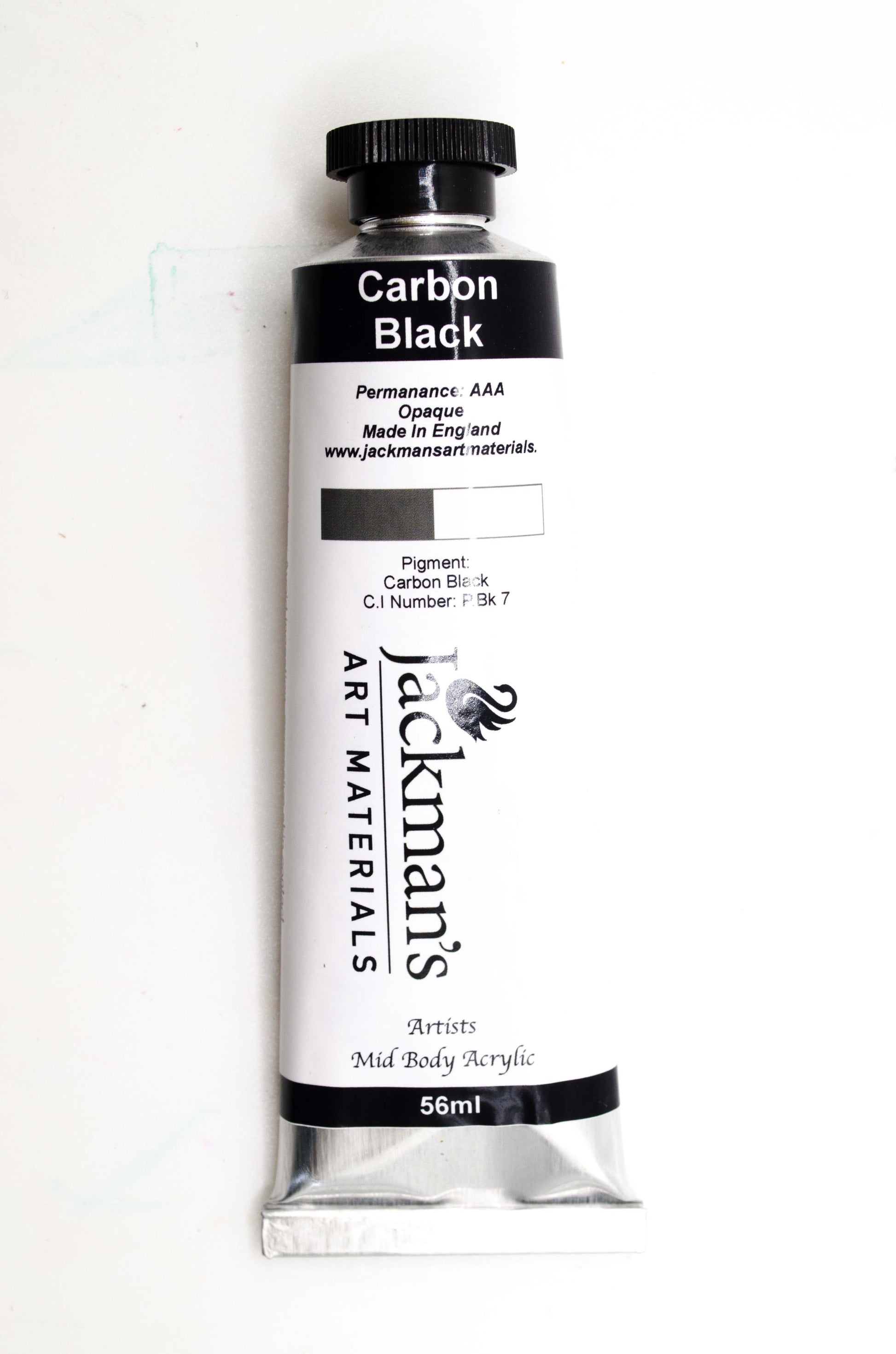 Carbon Black Acrylic - Jackman's Art Materials