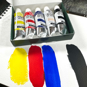 Artist Gouache Starter Set Of 5 14ml Tubes