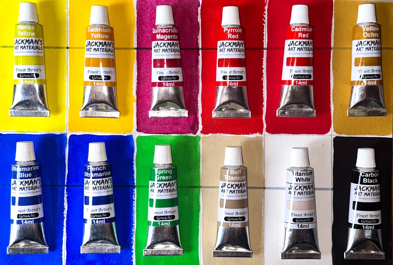Carbon Black Artist Gouache - Jackman's Art Materials