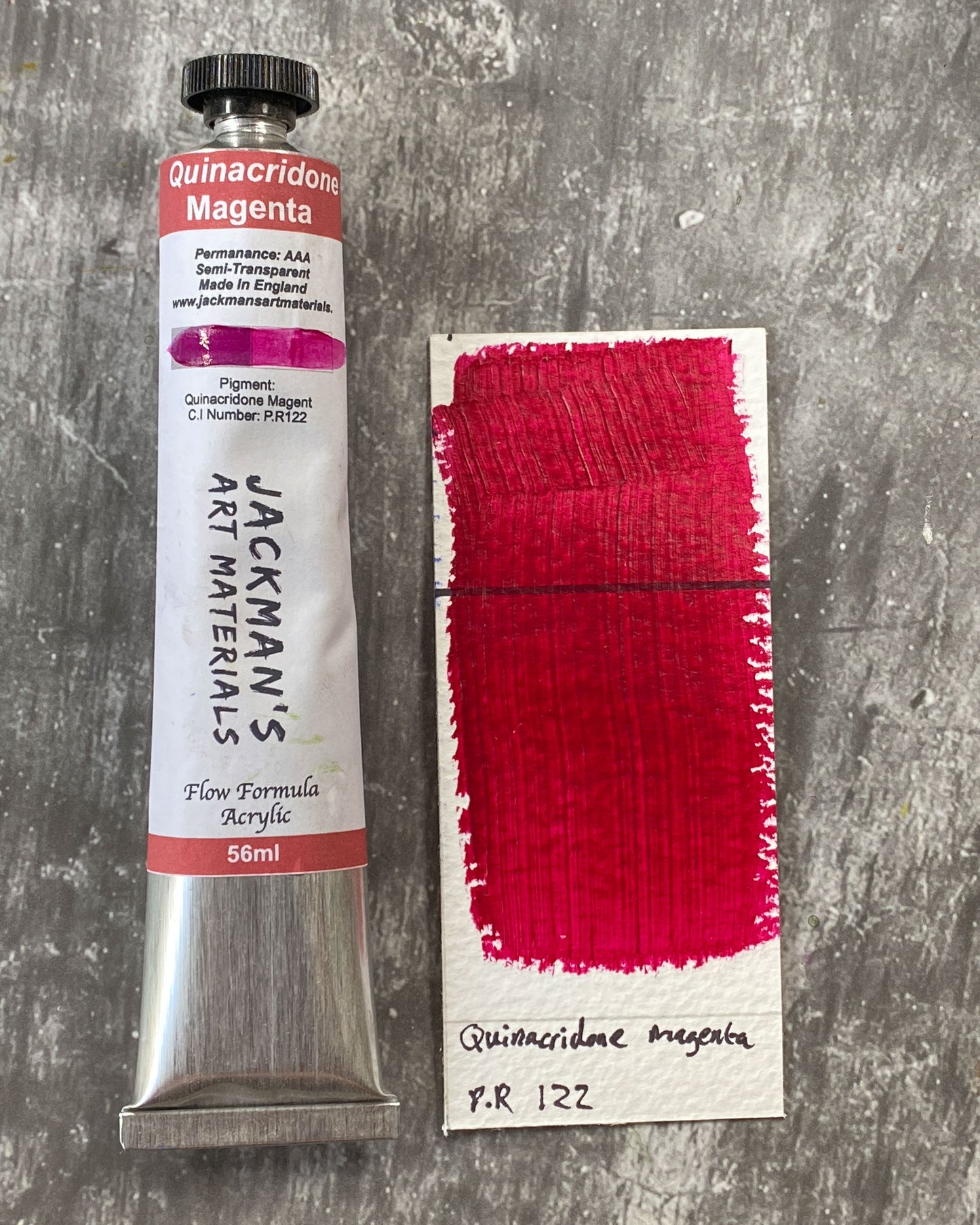 Quinacridone Magenta Artist Acrylic - Jackman's Art Materials