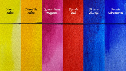 Primary Colours Warm & Cool Cadmium Free Starter Pack set of 6 - Jackman's Art Materials