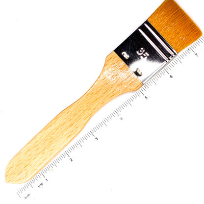 Extra Fine Golden Synthetic Flat Wash Brush Brushes - Jackman's Art Materials