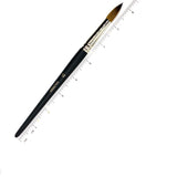 Pure Kolinsky Red Sable Round Professional Watercolour & Oil Painting Brush Brushes - Jackman's Art Materials