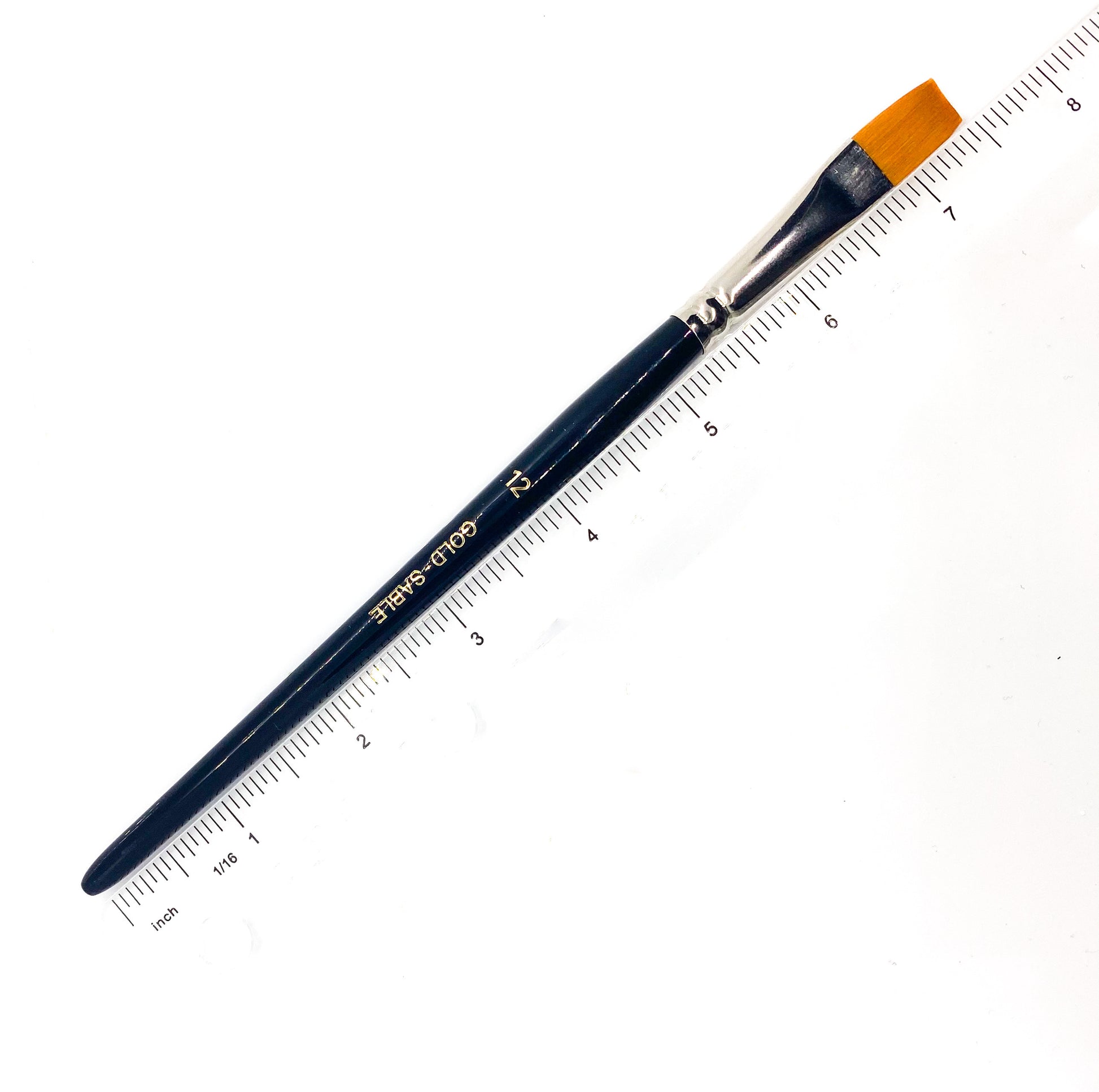 Extra Fine Golden Synthetic (Gold Sable) Flat Professional Watercolour & Oil Painting Brush Brush - Jackman's Art Materials
