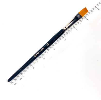Extra Fine Golden Synthetic (Gold Sable) Flat Professional Watercolour & Oil Painting Brush Brush - Jackman's Art Materials