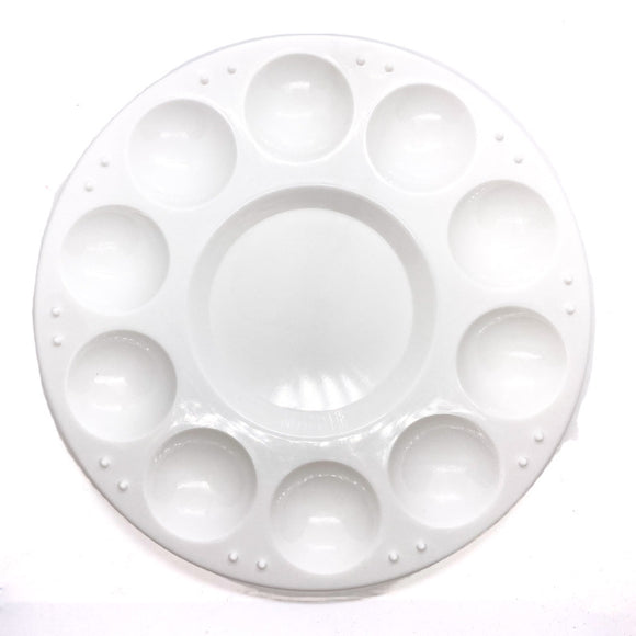 10 Well Circular Round Artist Mixing Palette Jackman s Art Materials