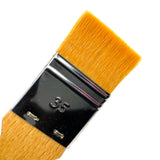 Extra Fine Golden Synthetic Flat Wash Brush Brushes - Jackman's Art Materials