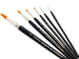 Extra Fine Golden Synthetic (Gold Sable) Round Professional Watercolour & Oil Painting Brush Brushes - Jackman's Art Materials