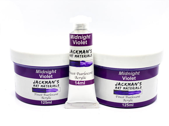 Midnight Violet Pearlescent Acrylic Acrylic - Jackman's Art Materials