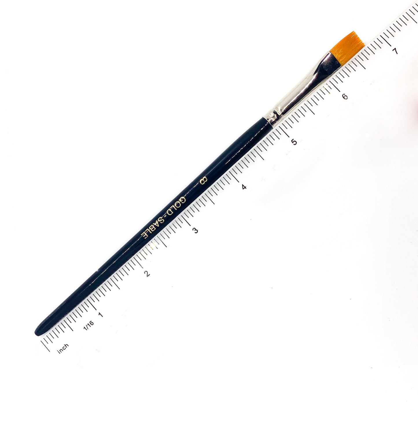 extra fine golden synthetic (gold sable) round & flat brushes set