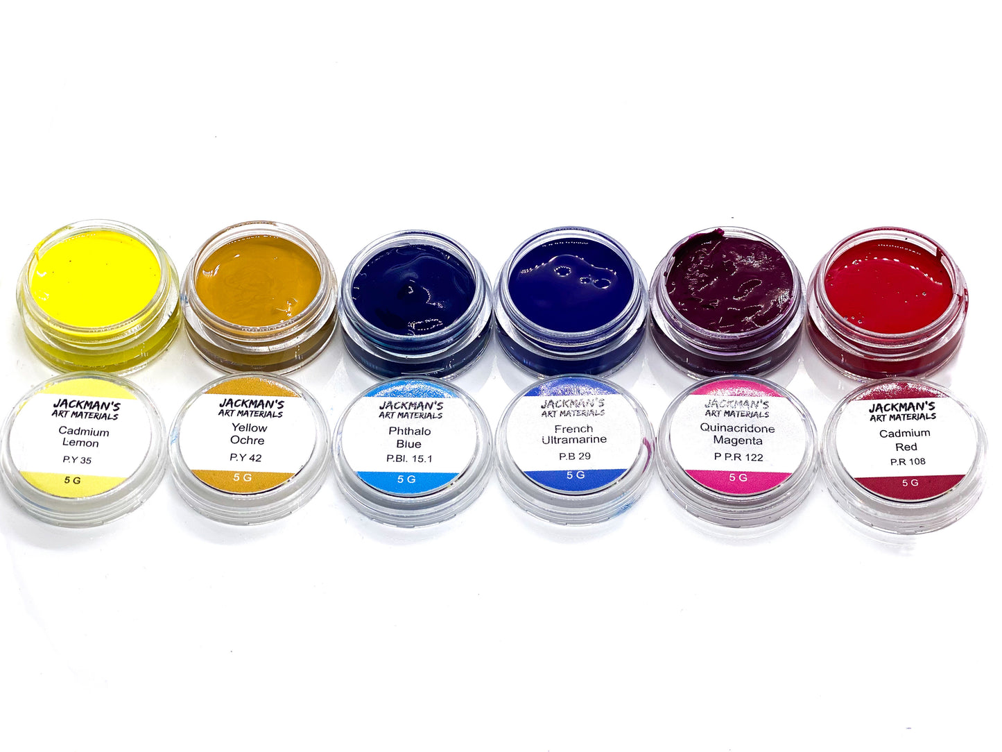 Primary Colours Warm & Cool Starter Pack set of 6  - Jackman's Art Materials