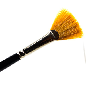 Extra Fine Golden Synthetic (Gold Sable) Fan Professional Watercolour & Oil Painting Brush Brushes - Jackman's Art Materials