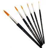 Extra Fine Golden Synthetic (Gold Sable) Round Professional Watercolour & Oil Painting Brush Brushes - Jackman's Art Materials