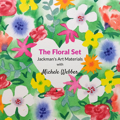 Michele Webber Professional Handmade Watercolour Floral Set of 10 Colours Watercolour - Jackman's Art Materials