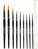 Extra Fine Golden Synthetic (Gold Sable) Round Professional Watercolour & Oil Painting Brush Brushes - Jackman's Art Materials
