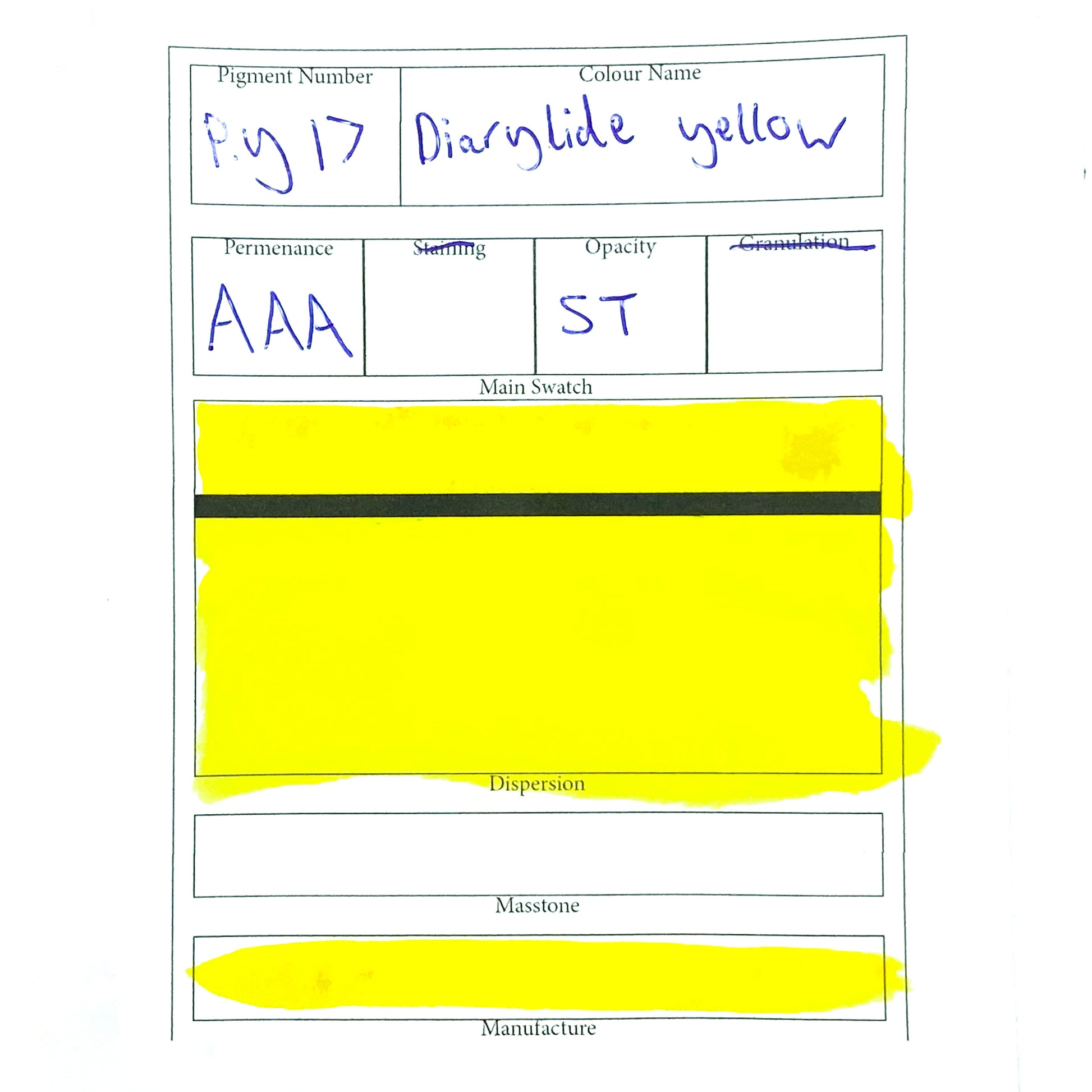 Diarylide Yellow Pigment Ink - Jackman's Art Materials